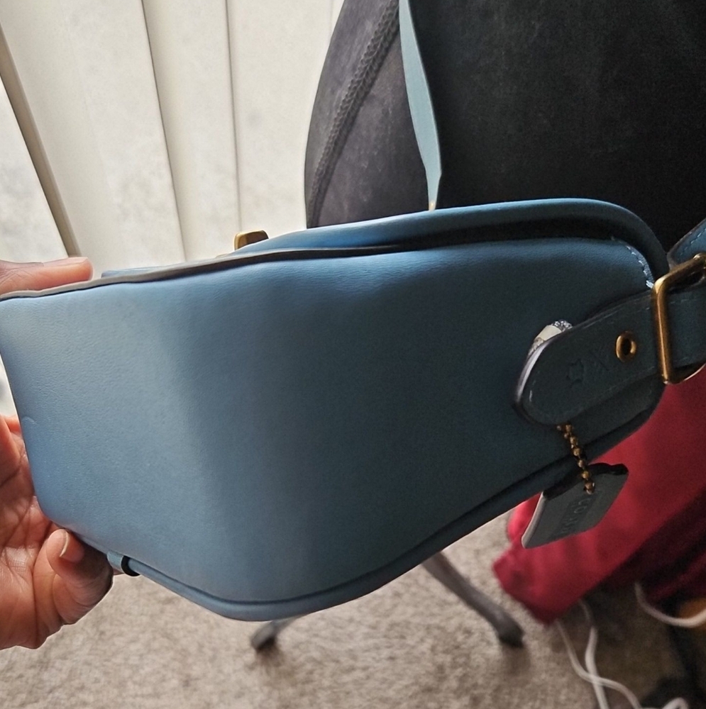 Coach Varsity Stripe Rambler crossbody purse. - Picture 8 of 16